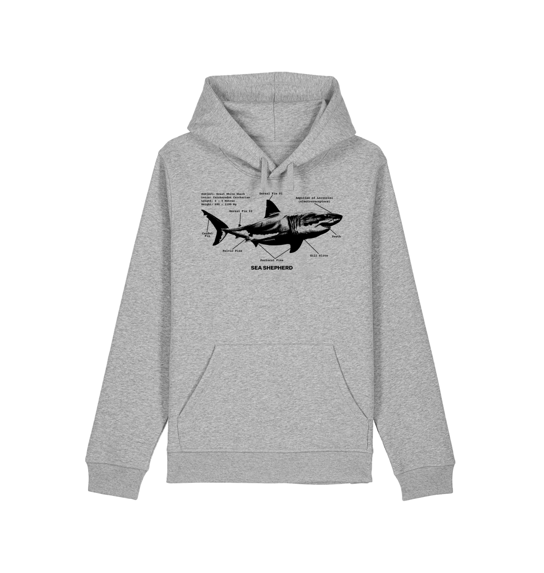 Heather Grey Printed Hoody